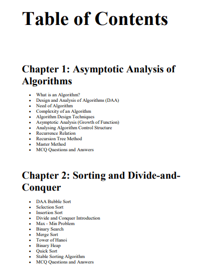 Design and Analysis of Algorithms - Image 3