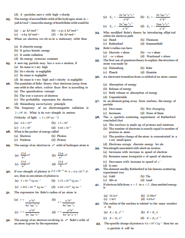 Structure of Atom (Class 11) - Image 2