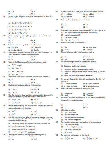 d and f Block Elements (Class 12) - Image 4