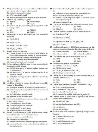 s- Block Elements (Class 11) - Image 2